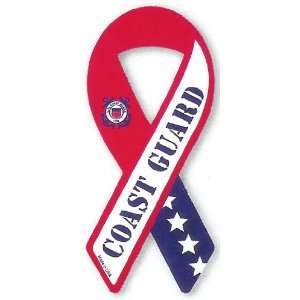 Coast Guard Military Ribbon Car Magnet