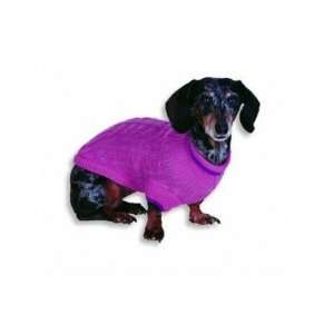   SMALL   PINK   Fashion Pet Classic Cable Knit Sweaters: Pet Supplies