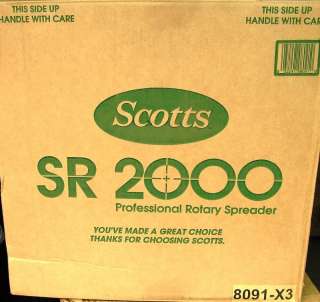 Scotts SR 2000 Professional Rotary Broadcast Spreader Stainless Steel 