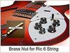   SLOTTED FINISHED BRASS NUT Rickenbacker Ric Series 300 330 340 Guitar