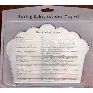 Amco Baking Substitutions Magnet Stainless Steel  Kitchen 