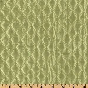   Dupioni Small Diamond Kiwi Fabric By The Yard Arts, Crafts & Sewing