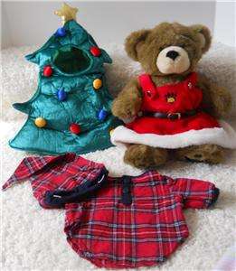 Build A Bear CHRISTMAS TREE HOLIDAY MRS PAWS READY FOR SANTA LOT OF 5 