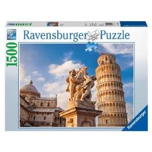Tower of Pisa 1500 Piece Puzzle  Toys & Games  