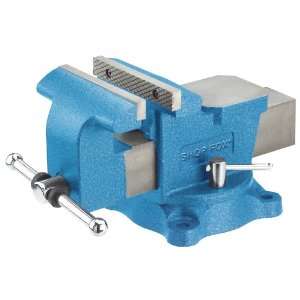   Shop Fox D3249 Bench Vise with Swivel Base, 5 Inch