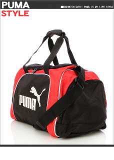 BN Puma Teamsport Medium Duffle Gym Bag Black/Red  