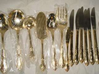   Piece Electro Plated Stainless Steel Flatware by Gold Works LTD  