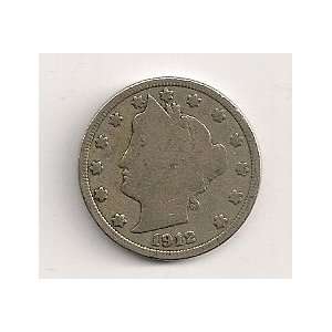   1912 D Liberty Nickel in 2x2 plastic coin flip #1055 