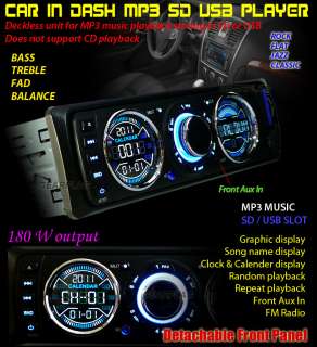 In Dash SD USB  iPhone Car Stereo Radio Player 3892  