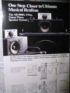 Technics SB 7000A Speaker Brochure  
