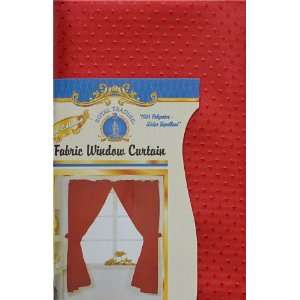  RED Double Swag Fabric Window Curtain 70 x 55 Home 