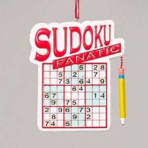  2077 Sudoku Fanatic Personalized Christmas Ornament