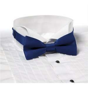 Leather Bow Tie with Velcro ~ Color Blue ~ New in sealed 