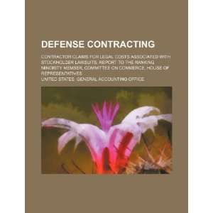  Defense contracting contractor claims for legal costs 