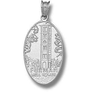 Furman University Bell Tower Pendant (Silver):  Sports 
