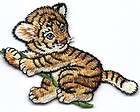 Tiger Cub Zoo Animal Iron On Embroidered Applique items in 