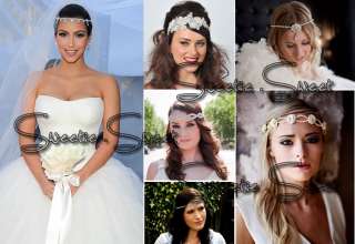 Diamante Diamond Bling Crystal Hair Band Bridal Bride Headband Tiara 