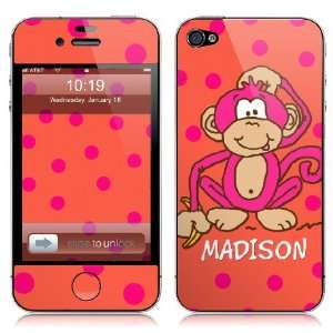  Tech Skin   Hot Pink Monkey Cell Phones & Accessories