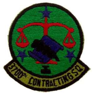  U.S. Air Force 3700th Contracting Squadron Patch Green 