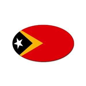  East Timor Flag oval sticker 
