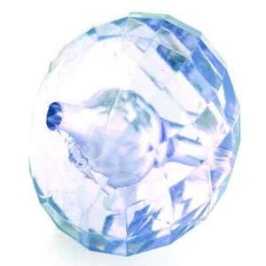  Light Blue Saucer acrylic plastic beads. (8 pcs.) 26mm x 