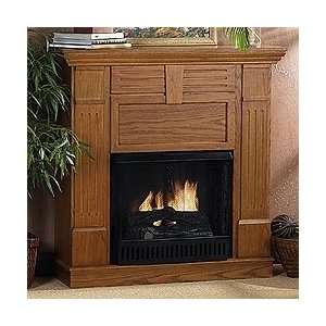  The Weston Golden Oak Ventless Gel Fuel Fireplace