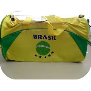    Brasil Large duffel bag soccer NEW!! YELLOW.: Sports & Outdoors