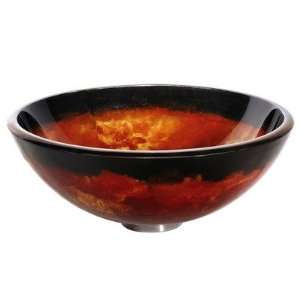   Onyx Glass Vessel Sink with PU MR, Oil Rubbed Bronze: Home Improvement
