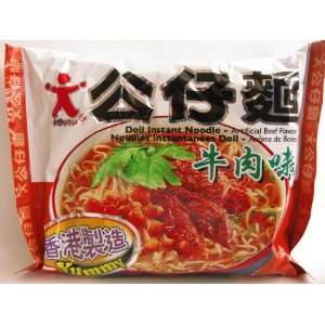 Doll Instant Noodle, Artificial Beef, 3.49 oz (30 packs)  
