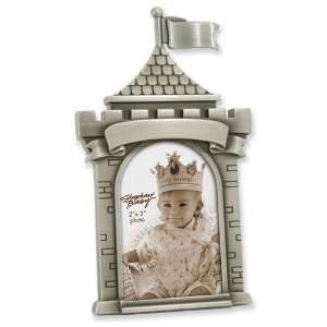  Pewter Finish Castle Tower 2x3 Photo Frame Jewelry