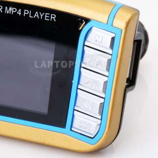 New 4GB 1.8 LCD Car  MP4 Player Wireless FM Transmitter Gold USA