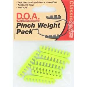 CAL Pinch Weight 1/4oz 7 per pk Chartreuse #CAL PW14 Chart 