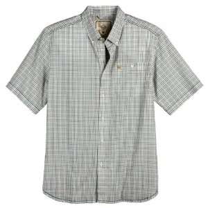  Prana Mens Short Sleeve Clark Shirts Fern (L)