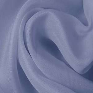 Silk Fabric Satin Face Organza Blue Dawn 