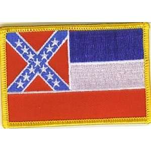  MISSISSIPPI STATE FLAG Embroidered Biker Vest Patch 