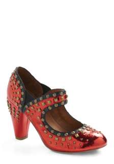 Modern Day Dorothy Heel by Jeffrey Campbell   Red, Black, Studs, Party