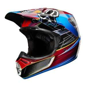  Fox Racing V3 Steel Faith Helmet ECE Silver S Automotive