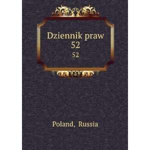  Dziennik praw. 52 Russia Poland Books