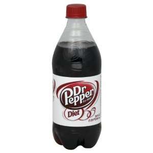 Dr Pepper Diet Soda 20 Fl Oz   6 Packs: Grocery & Gourmet Food