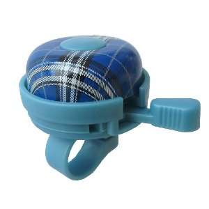  Bicycle Bell Plaid Blue , by Biria