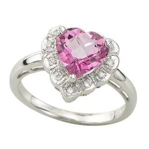  Pink Topaz & Diamond Ring: Samuel David: Jewelry