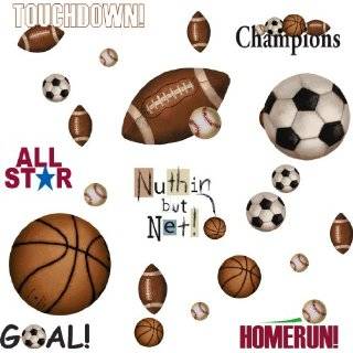 Boys Sports, Soccer, Basketball, Football, Baseball Twin Comforter Set 