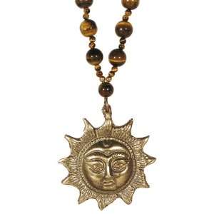   Sun Necklace Naga Land Tibet Sacred Stones Amulet 