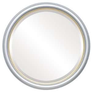 Hamilton Circle in Silver Spray with Gold Lip Mirror and Frame  