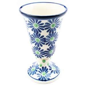  Polish Pottery Goblet / Juice Cup 4 3/4 H x 3 W x 3 L 