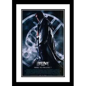 Hellboy 20x26 Framed and Double Matted Movie Poster   Style C   2004 