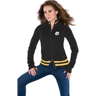 Touch by Alyssa Milano Pittsburgh Steelers Womens Sweater Mix Jacket 