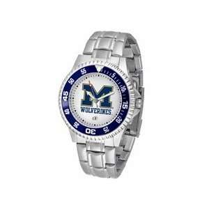    Michigan Wolverines Competitor Watch with a Metal Band Jewelry