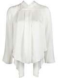 Theyskens Theory Long Sleeve Tail Blouse   Capitol   farfetch 