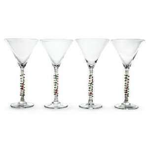  Lenox Beads Martinis with Metal Beads, Set of 4 Kitchen 